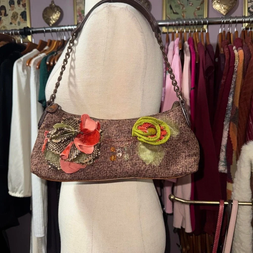 Y2K Floral Shoulder Bag Purse